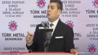 Türk Metal Sendikası, Gebze Dilovası Şubesi 6. Olağan Genel Kurulu Açılış Konuşması
